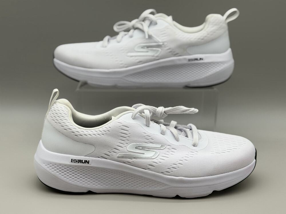 Skechers Go Run Elevate Womens Size 10 White Athletic Running Shoes Sneakers